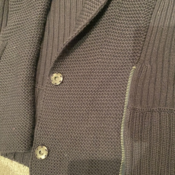 Club Monaco Shawl Neck Zip Cardigan Size S - Picture 3 of 4